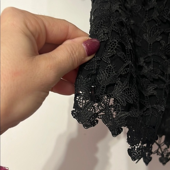 Joie from Nordstrom Black‎ Lace Puff Sleeve Top Small - Picture 7 of 10